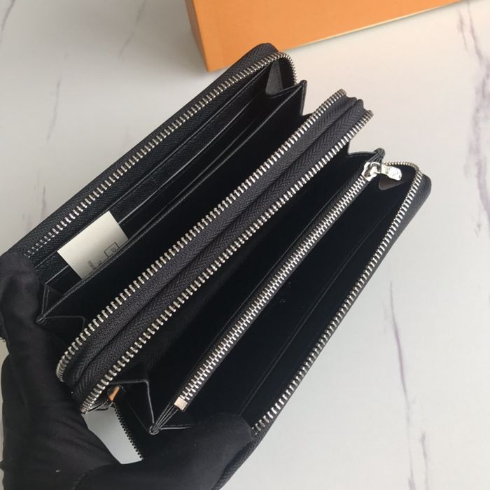 M61723 雙拉 長夾 十字紋 19x10x4cm-2