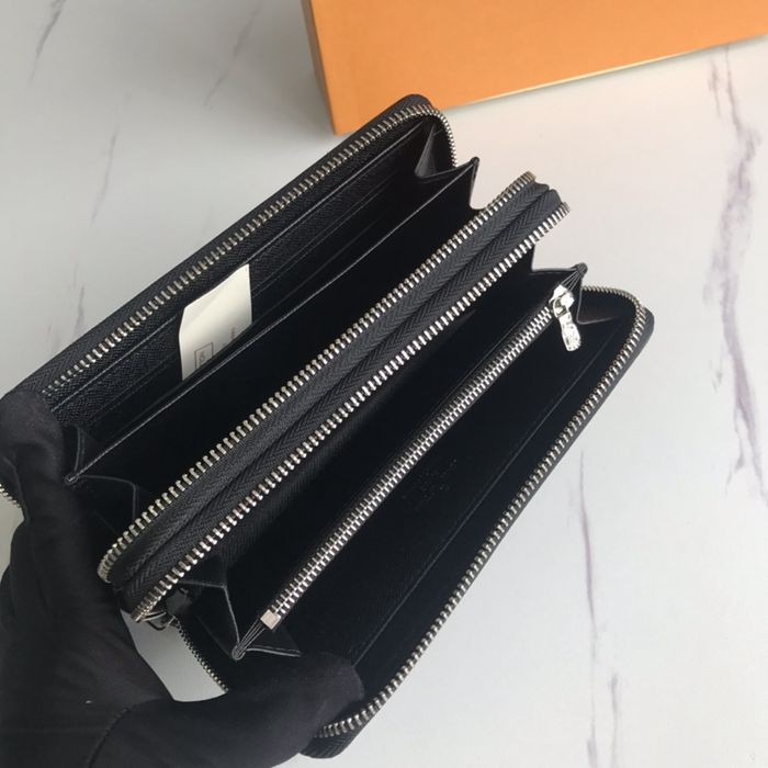 M61723 雙拉長夾 黑花 19x10x4cm-2