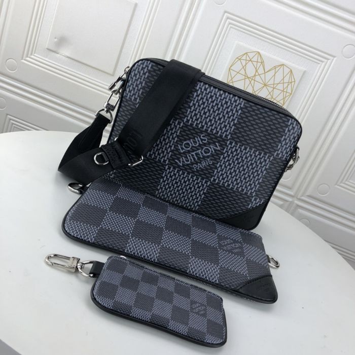 M69443 黑格 Pochette Trio 郵差包 25x18x4cm-4
