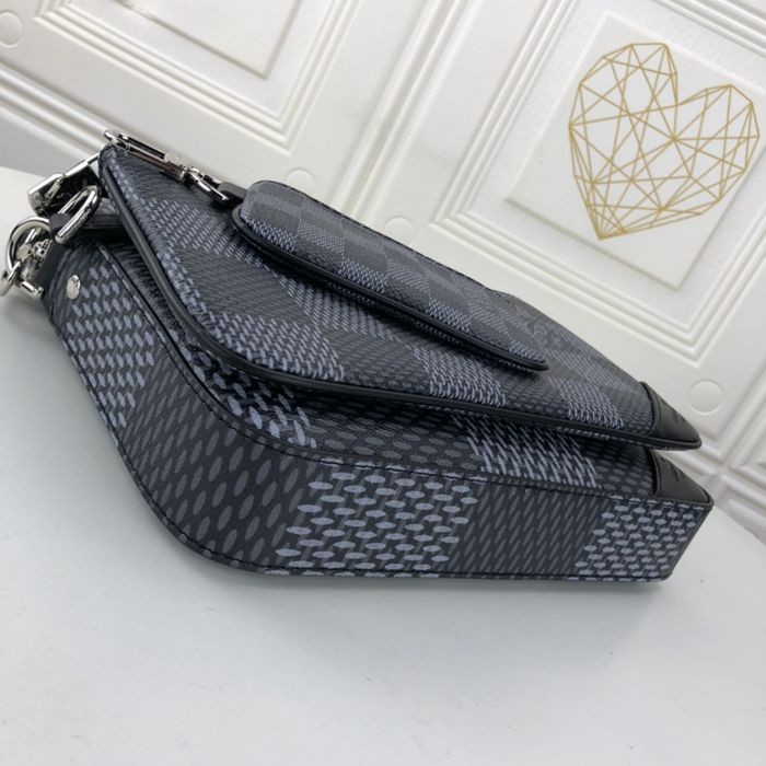 M69443 黑格 Pochette Trio 郵差包 25x18x4cm-3