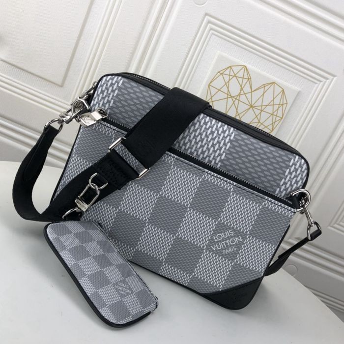 M69443白格 Pochette Trio 郵差包 25x18x4cm
