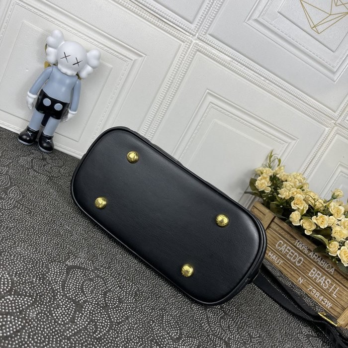 M59822 全皮 ALMA BB 貝殼包 黑色 24.5x18x12cm-3