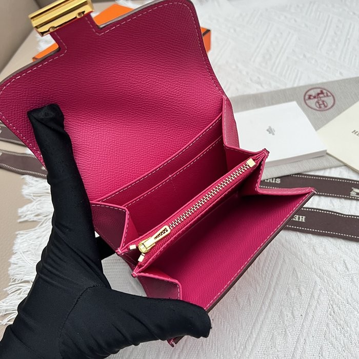 Hermes Constance 537 玫紅 手掌紋牛皮 14*12cm-2