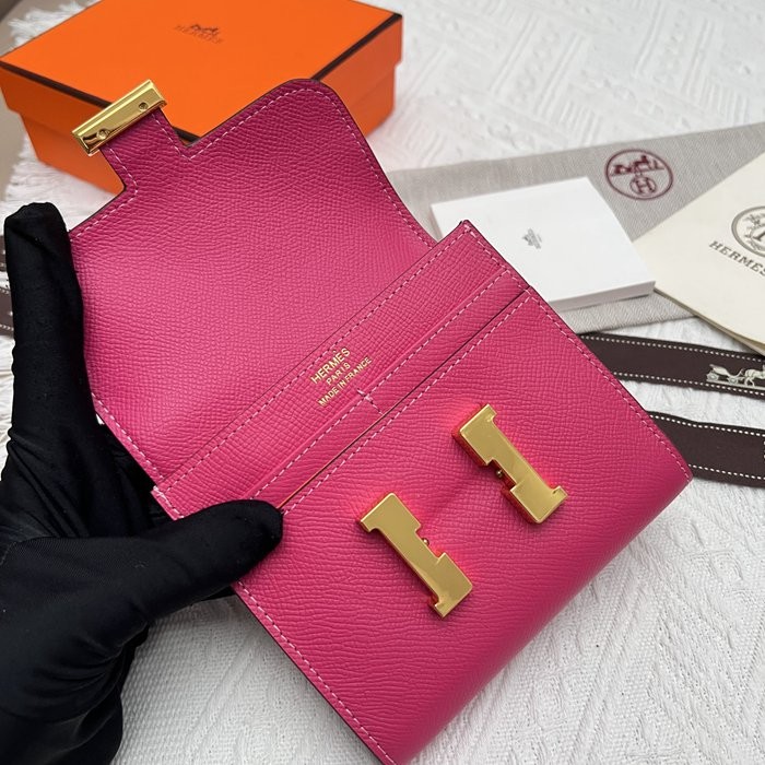 Hermes Constance 537 玫紅 手掌紋牛皮 14*12cm-3