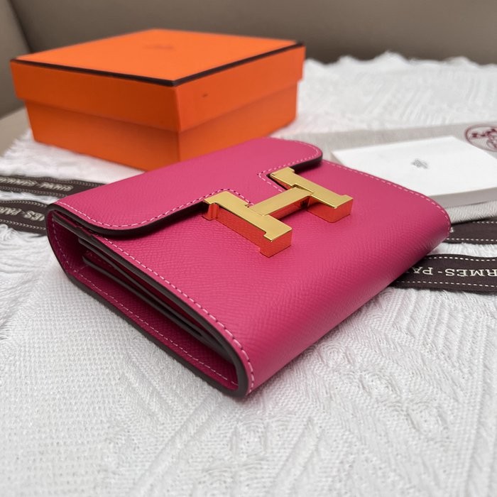 Hermes Constance 537 玫紅 手掌紋牛皮 14*12cm-4