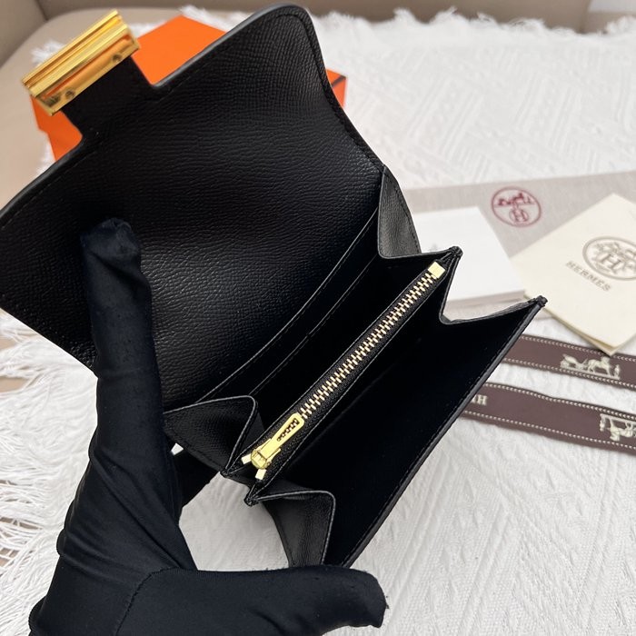 Hermes Constance 537 黑色 手掌紋牛皮 14*12cm-2