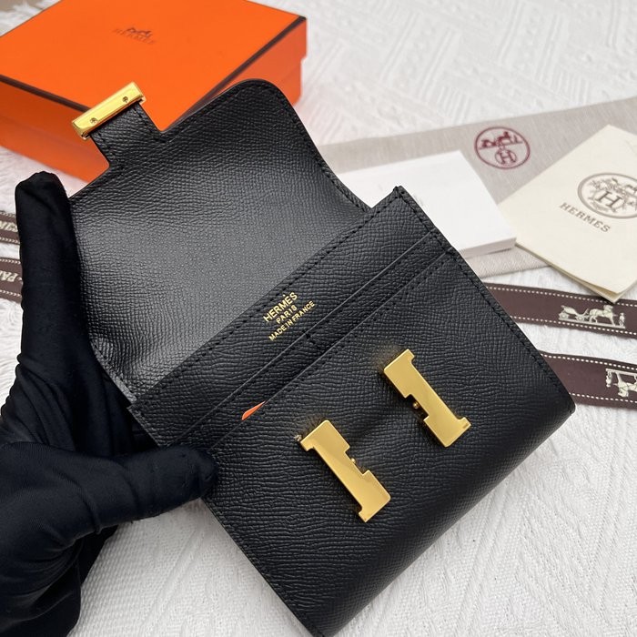 Hermes Constance 537 黑色 手掌紋牛皮 14*12cm-4