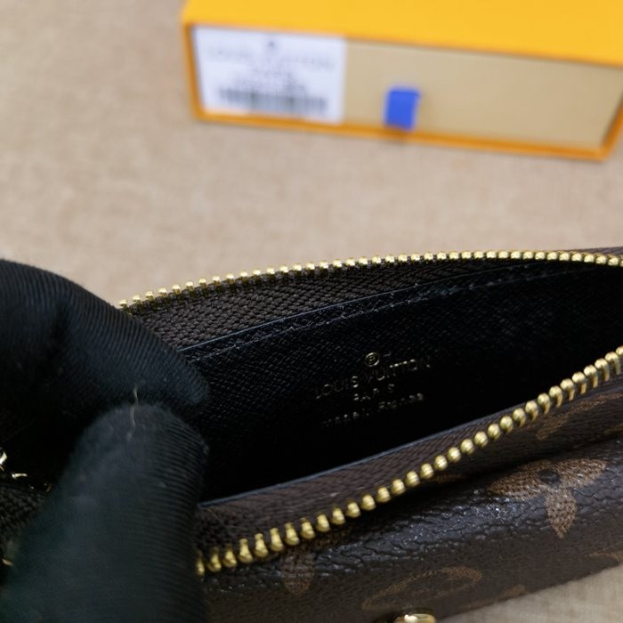 M69431 Recto Verso 卡片夾 老花黑色內裏 13x9.5x2.5cm-3