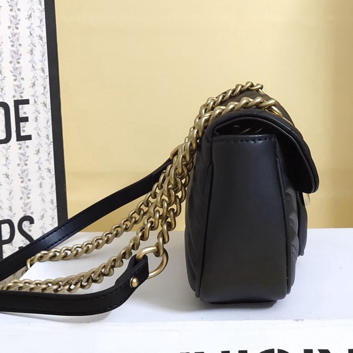 446744 Gucci Marmont 絎縫肩背包 22*13*6cm-3