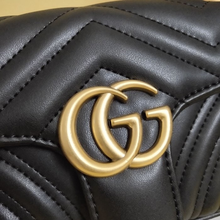 446744 Gucci Marmont 絎縫肩背包 22*13*6cm-6