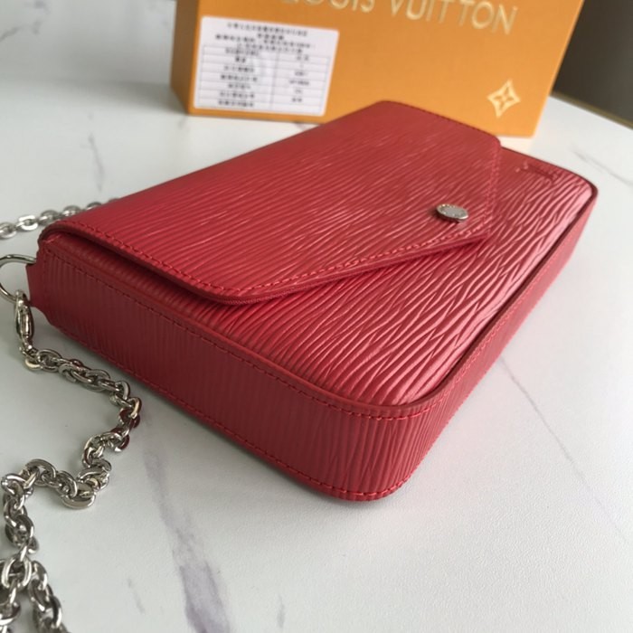 M61276 FELICIE 水波紋 鏈條包 晚宴包 21x11x2cm-2