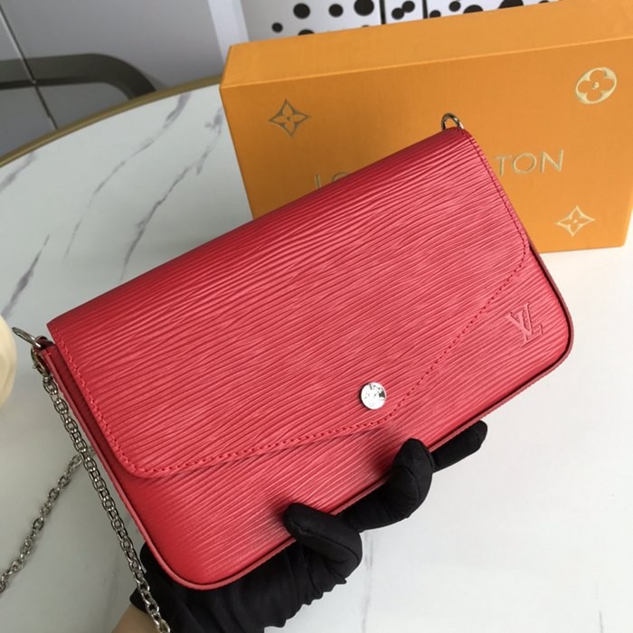 M61276 FELICIE 水波紋 鏈條包 晚宴包 21x11x2cm