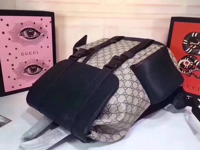 450958啡膠  雙肩包 34x42x16-3