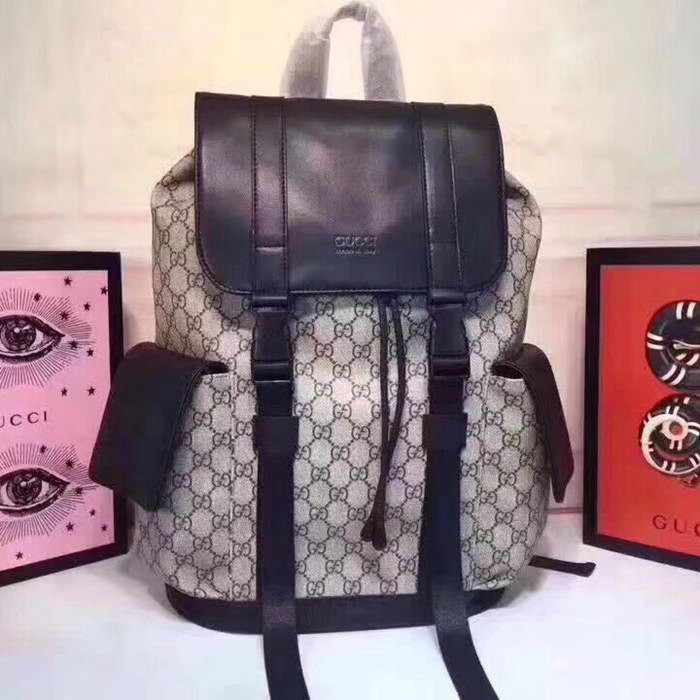 450958啡膠  雙肩包 34x42x16