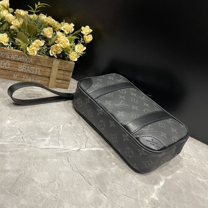 M82076 黑花 Pochette Kasai 手拿包25x16x6.5cm-3