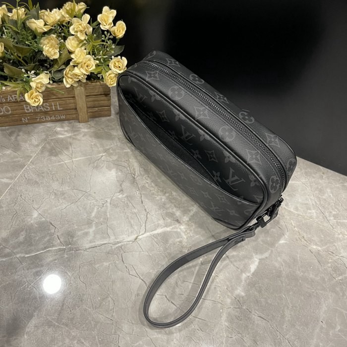 M82076 黑花 Pochette Kasai 手拿包25x16x6.5cm-4