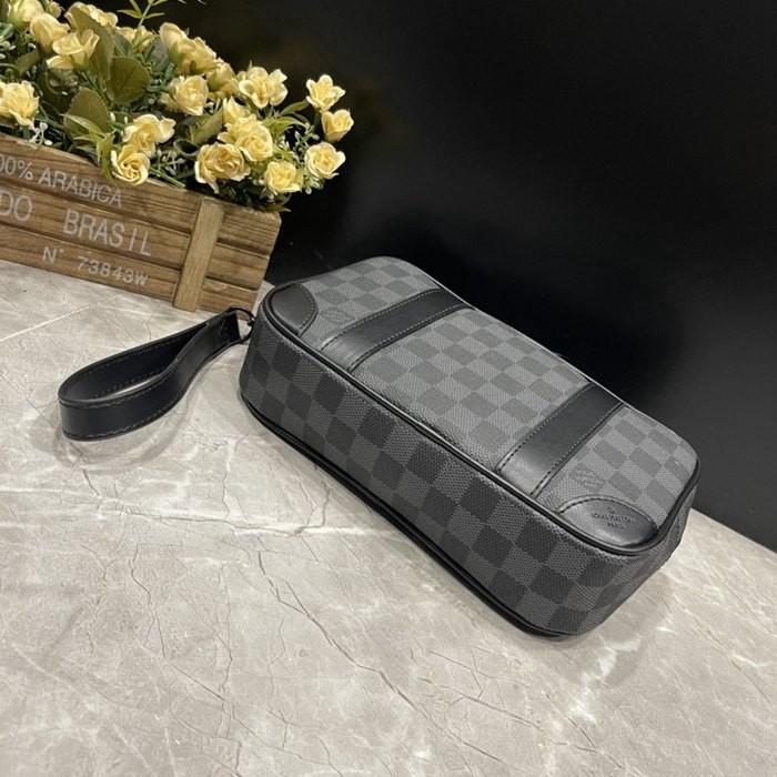 M82076 黑格 Pochette Kasai 手拿包25x16x6.5cm-3