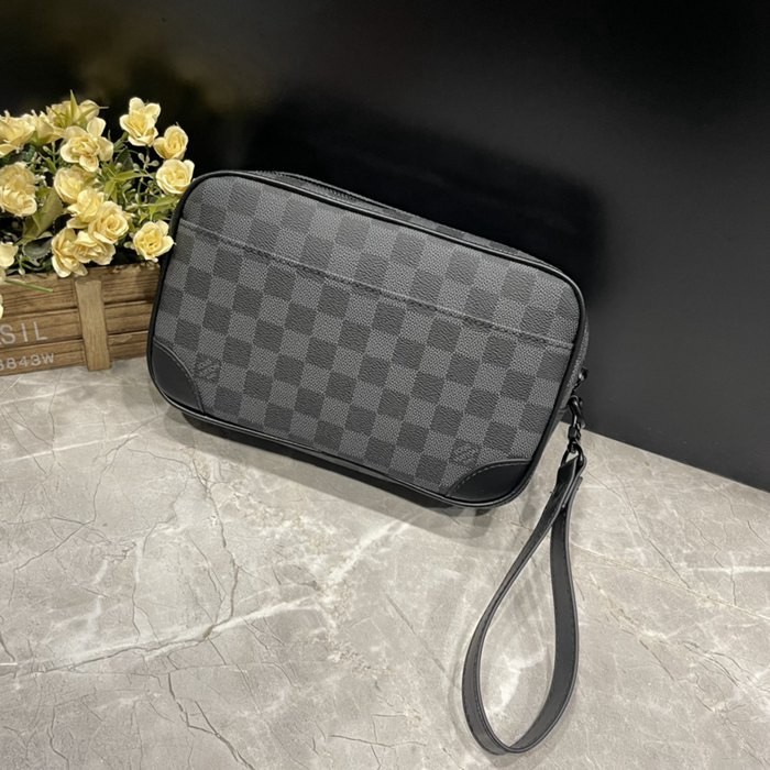 M82076 黑格 Pochette Kasai 手拿包25x16x6.5cm-2