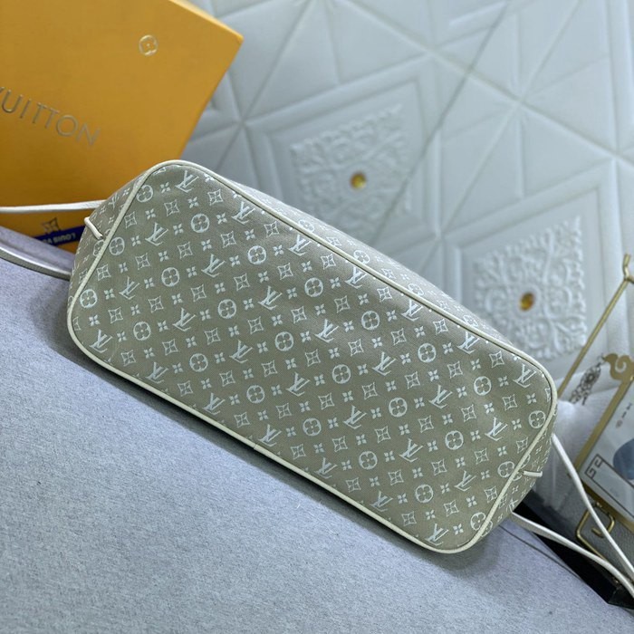 M40995 Neverfull 杏色丹寧牛仔帆布 束口包 32x29x17cm-3