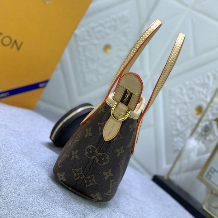 M46705 老花  Neverfull BB手袋 粉色背帶 24x14x9cm-3