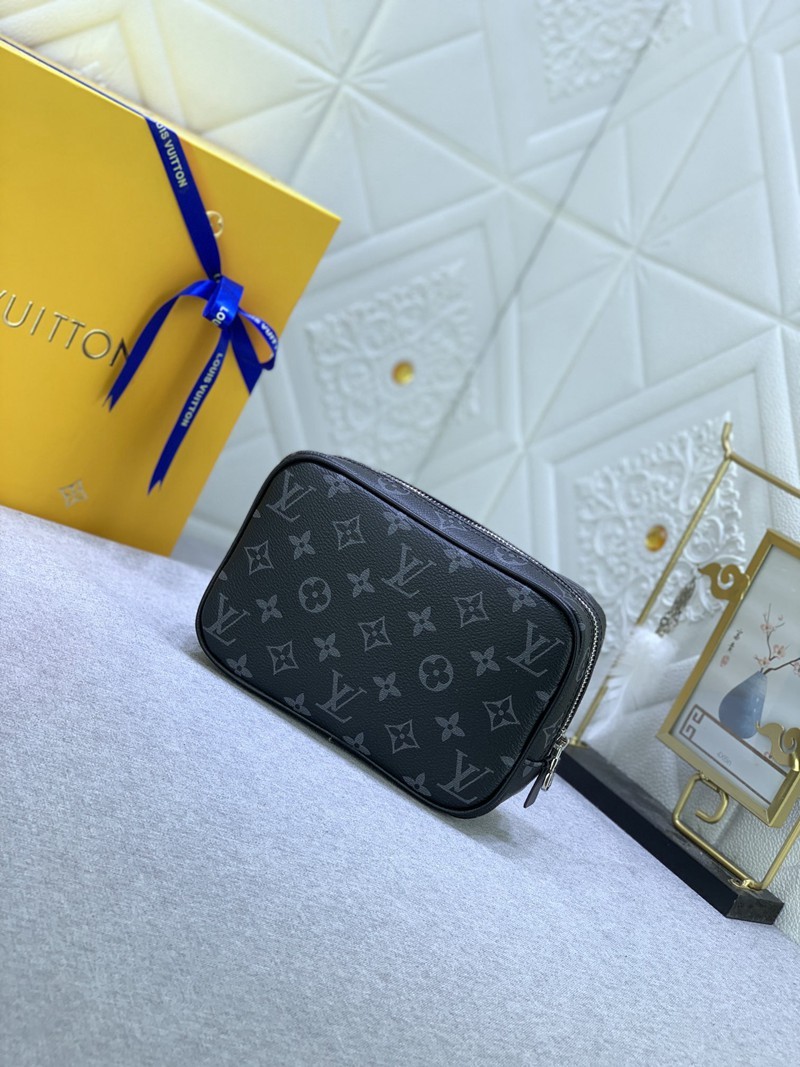 M43384 黑花盥洗包20x13x6-2
