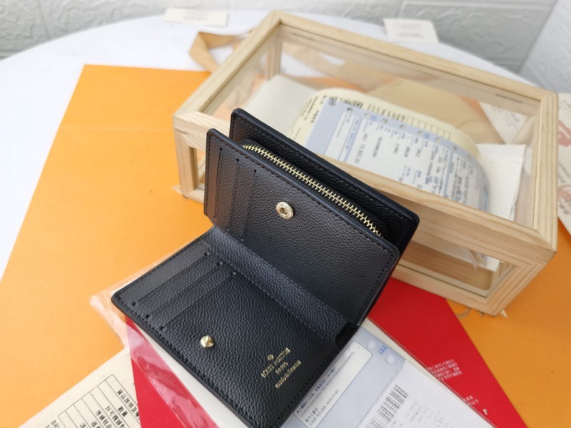 M80151黑色鑽石紋壓花短夾 11x8.5x3.5cm-6