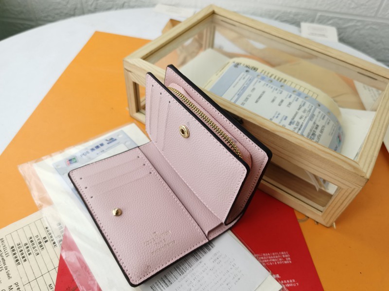 M80151粉色鑽石紋壓花短夾 11x8.5x3.5cm-6