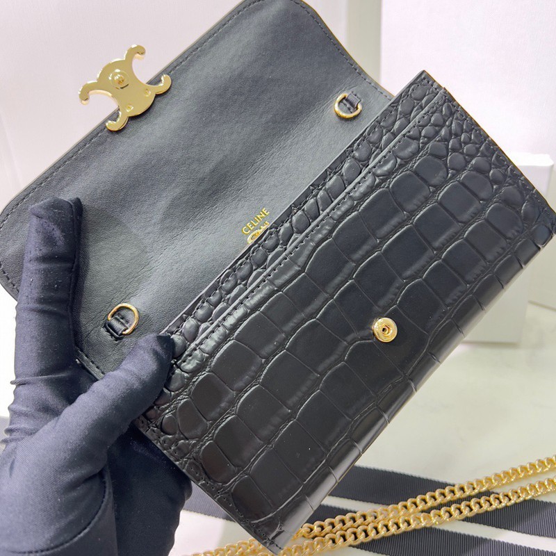 1960 黑色 長夾 19x10.5x3.5-6