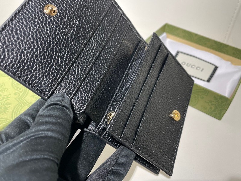 黑色 兩折短夾 11x9x3-8