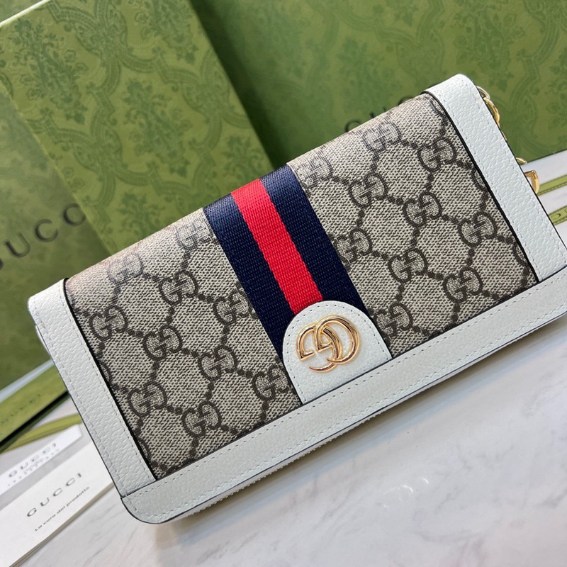 白色 拉鍊長夾 19x11cm-8