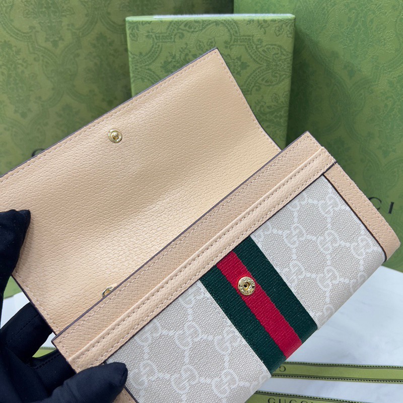 4501 粉杏色 長夾 19x11cm-5