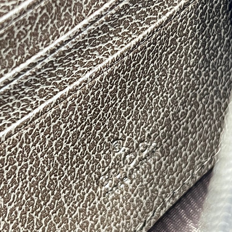 0634 啡色 白色 大G 長夾 19x11cm-7