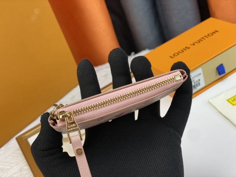 62650 Damier 粉色零錢包 12x7cm-4