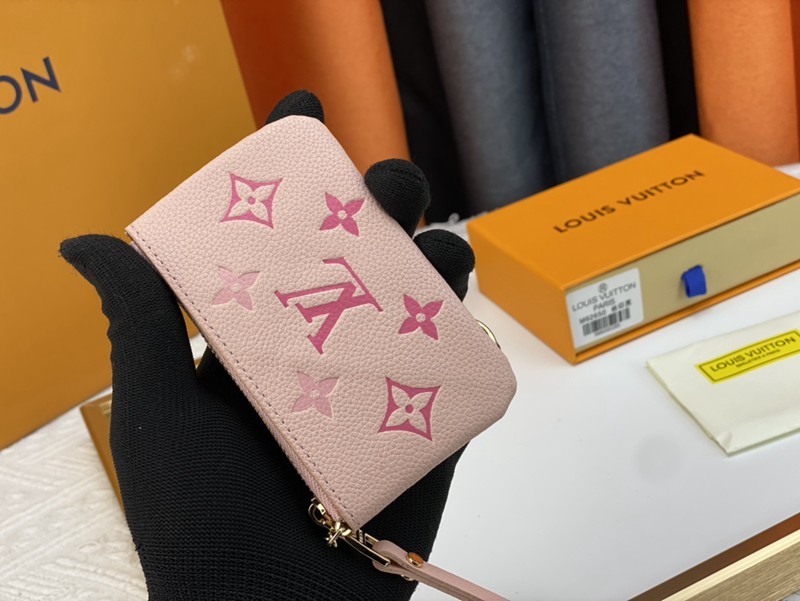 62650 Damier 粉色零錢包 12x7cm-2