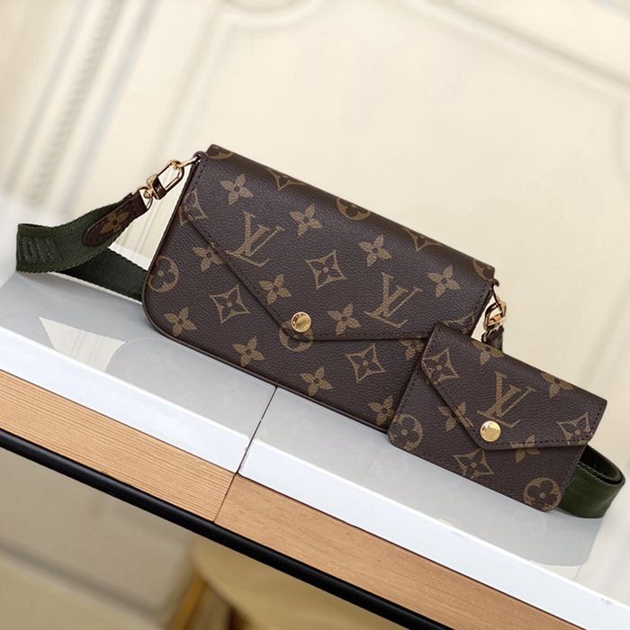 M80091  FELICIE STRAP 手袋三件套 原單 17x9.6x3.5cm