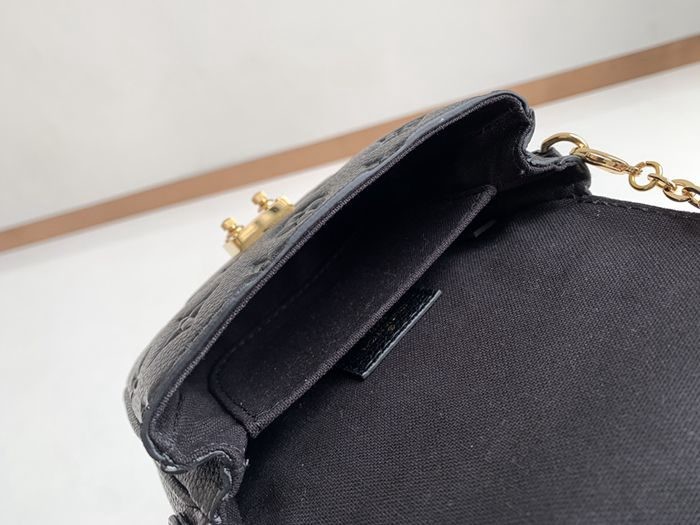 M81390 頂級原單 黑色 全皮鏈條包14x11x3.5cm-4